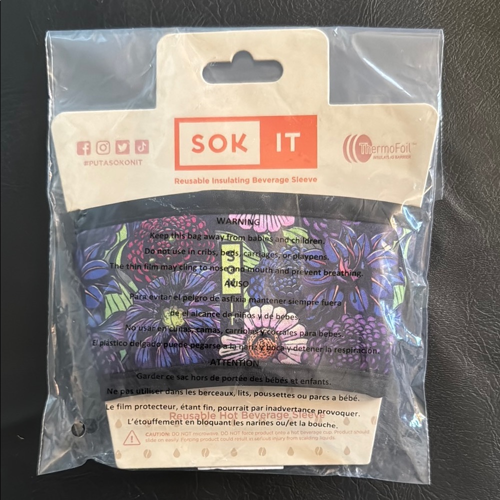 SOK IT Reusable Insulating Beverage Sleeve